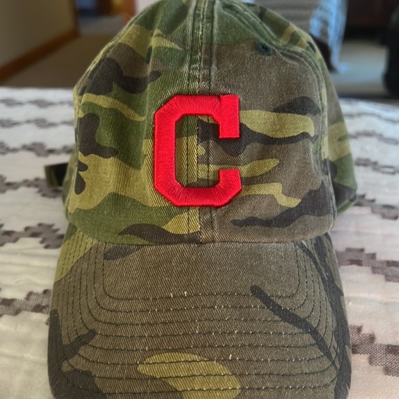 ‘47 Red color black C, Cleveland Camo hat. - Picture 8 of 8